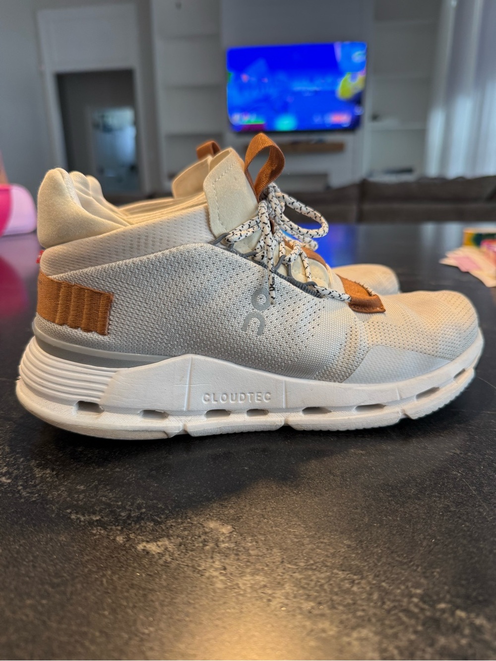 On cloud Running Cloudtec Lightweight Sneaker — Cream/Tan